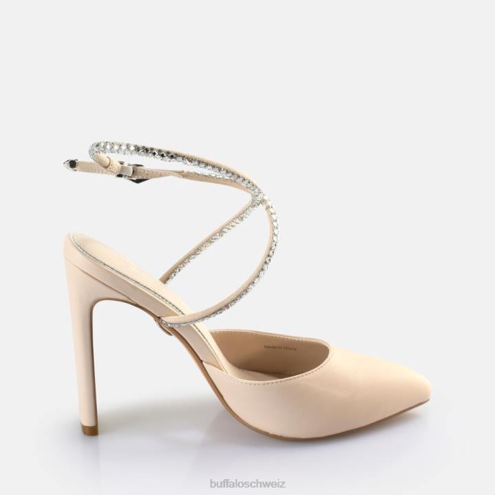 Buffalo Jolie Queen Sandaletten vegan 846Z329 Creme|Sandalen