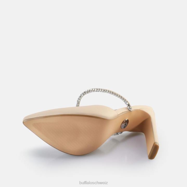 Buffalo Jolie Queen Sandaletten vegan 846Z329 Creme|Sandalen