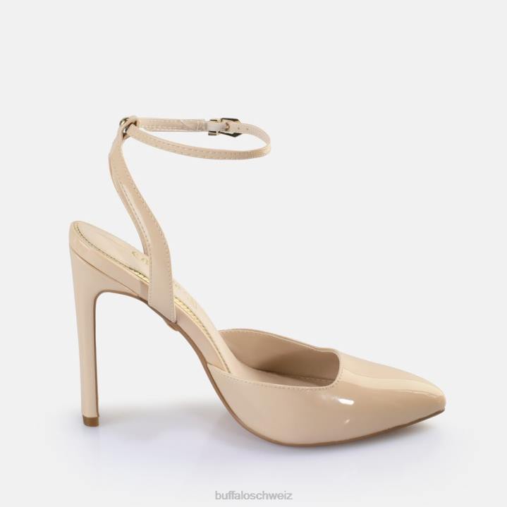 Buffalo Jolie Vamp Absatzsandalen vegan 846Z330 Beige|Sandalen