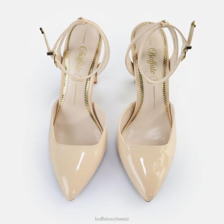 Buffalo Jolie Vamp Absatzsandalen vegan 846Z330 Beige|Sandalen