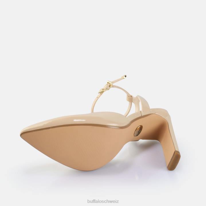 Buffalo Jolie Vamp Absatzsandalen vegan 846Z330 Beige|Sandalen