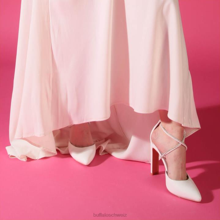 Buffalo Judy Shine-Sandalen mit Absatz 846Z631 Weiss|Sandalen