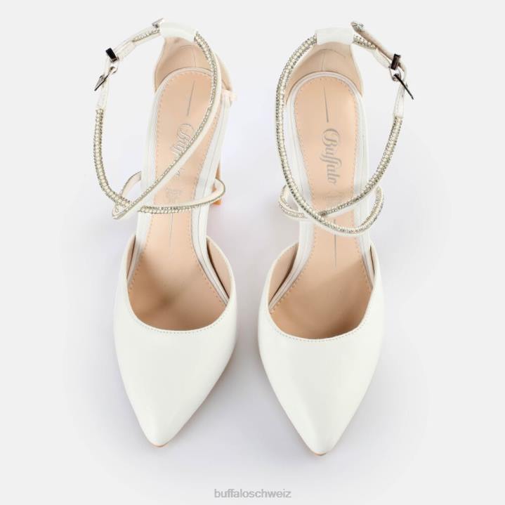 Buffalo Judy Shine-Sandalen mit Absatz 846Z631 Weiss|Sandalen