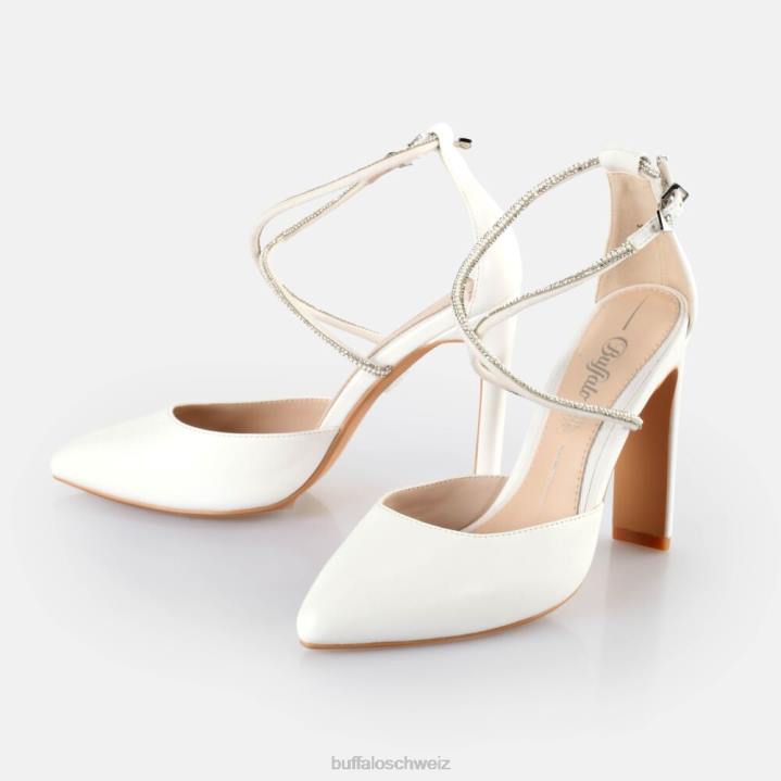 Buffalo Judy Shine-Sandalen mit Absatz 846Z631 Weiss|Sandalen
