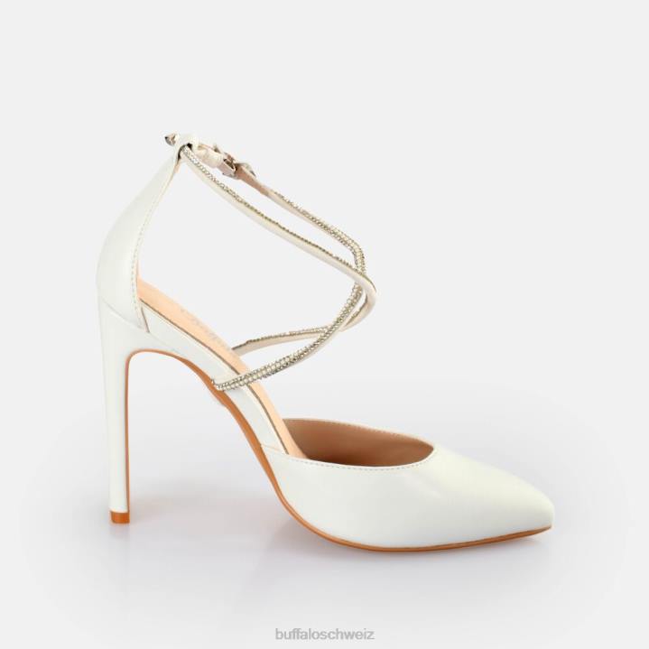 Buffalo Judy Shine-Sandalen mit Absatz 846Z631 Weiss|Sandalen
