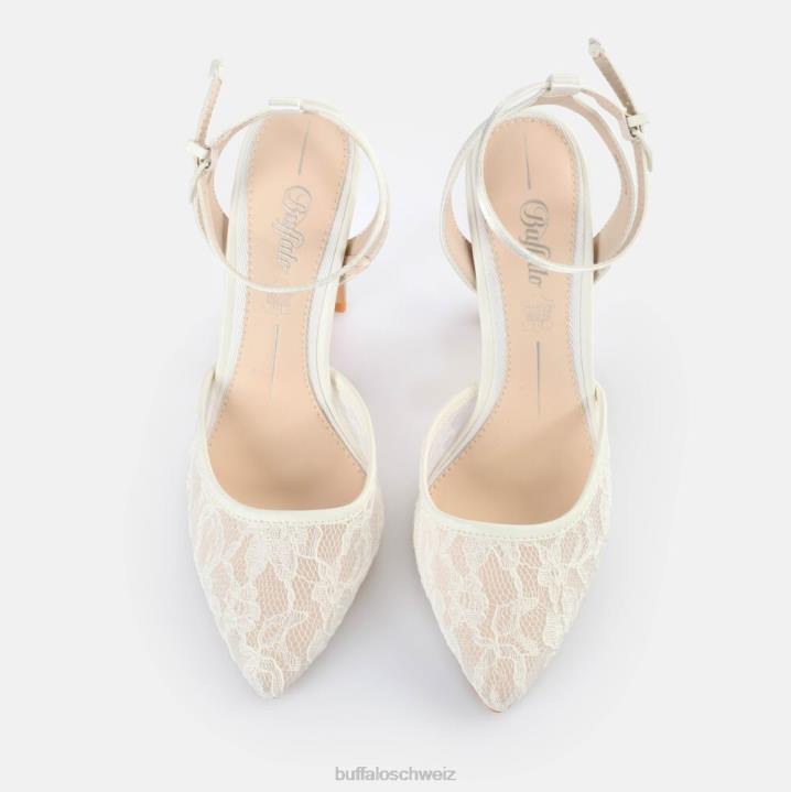Buffalo Judy Vamp-Sandalen mit Absatz 846Z523 Weiss|Sandalen