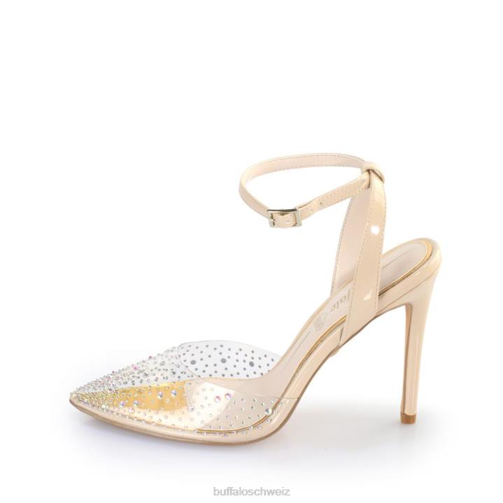 Buffalo Juliette Glam Sandale vegan 846Z553 transparent/creme|Sandalen