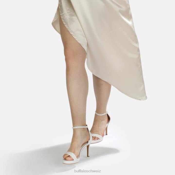 Buffalo Lianensandale 846Z399 Weiss|Sandalen