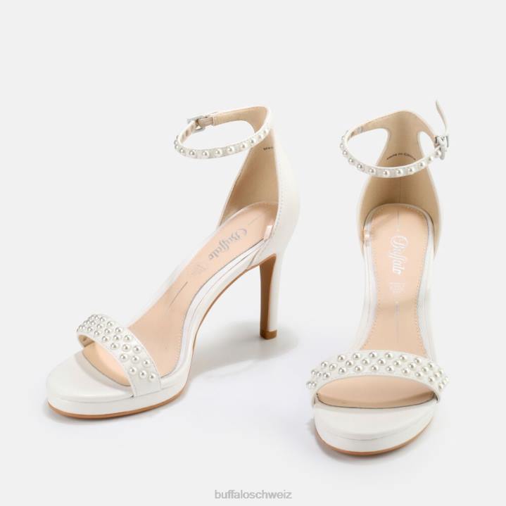 Buffalo Lianensandale 846Z399 Weiss|Sandalen