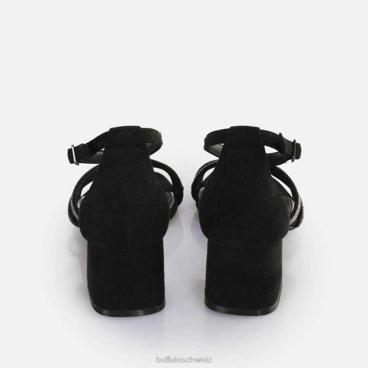 Buffalo Lilly Glam Sandale mit Absatz, vegan 846Z26 Schwarz|Sandalen
