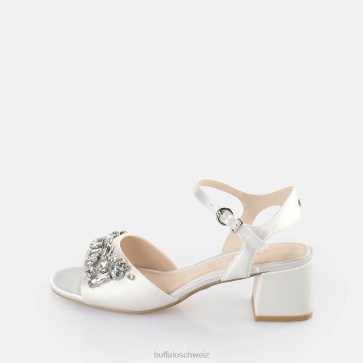 Buffalo Lucy Ice-Sandalen mit Absatz 846Z454 Elfenbein|Sandalen