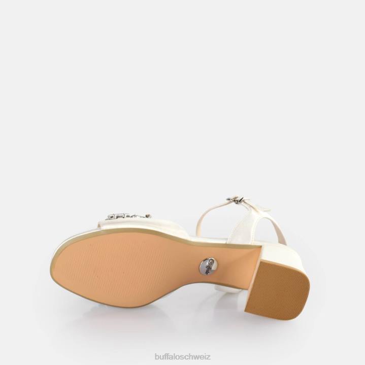 Buffalo Lucy Ice-Sandalen mit Absatz 846Z454 Elfenbein|Sandalen