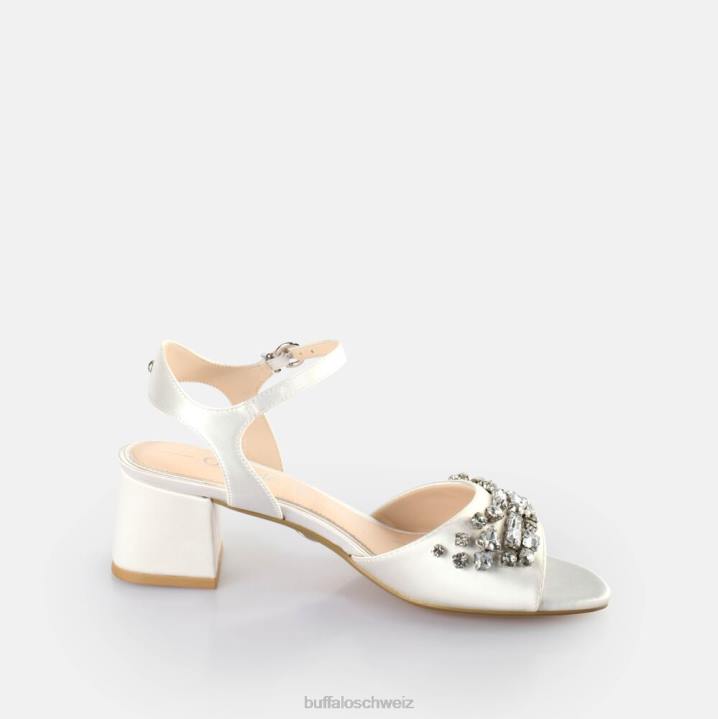Buffalo Lucy Ice-Sandalen mit Absatz 846Z454 Elfenbein|Sandalen