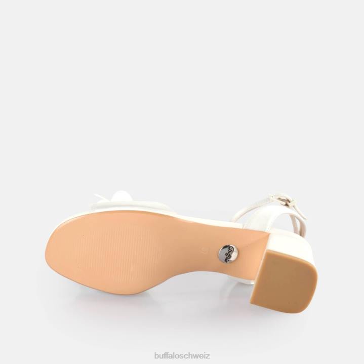 Buffalo Lucy Rose-Sandalen mit Absatz 846Z11 Elfenbein|Sandalen