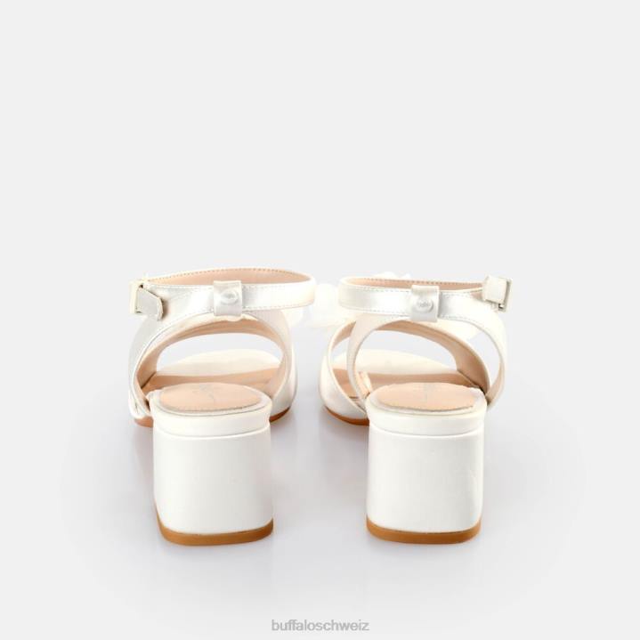 Buffalo Lucy Rose-Sandalen mit Absatz 846Z11 Elfenbein|Sandalen