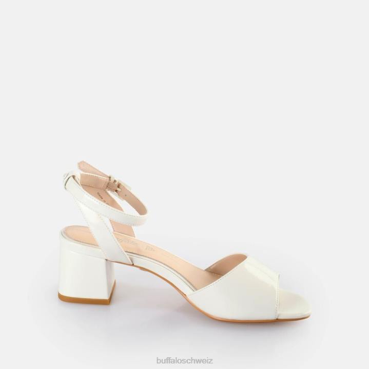 Buffalo Lucy schicke Sandaletten mit Absatz 846Z356 Weiss|Sandalen