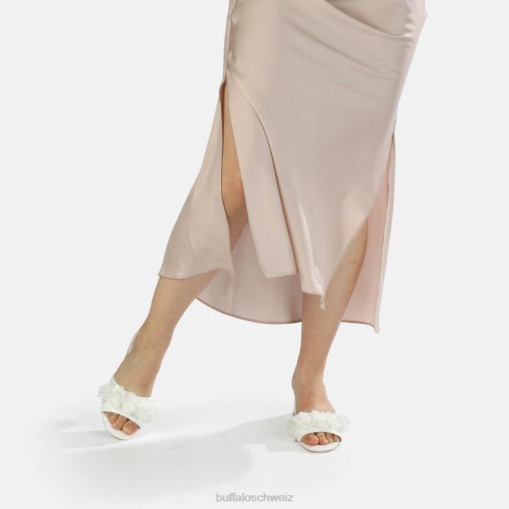 Buffalo Luna Bloom Sandale 846Z806 Elfenbein|Sandalen