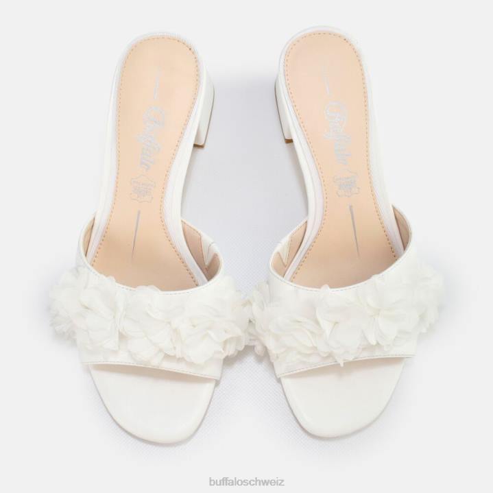 Buffalo Luna Bloom Sandale 846Z806 Elfenbein|Sandalen