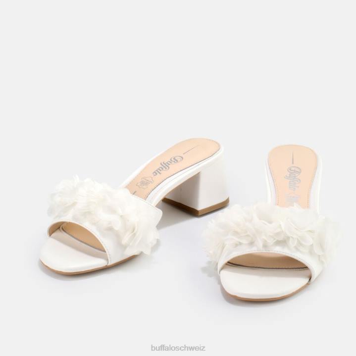Buffalo Luna Bloom Sandale 846Z806 Elfenbein|Sandalen