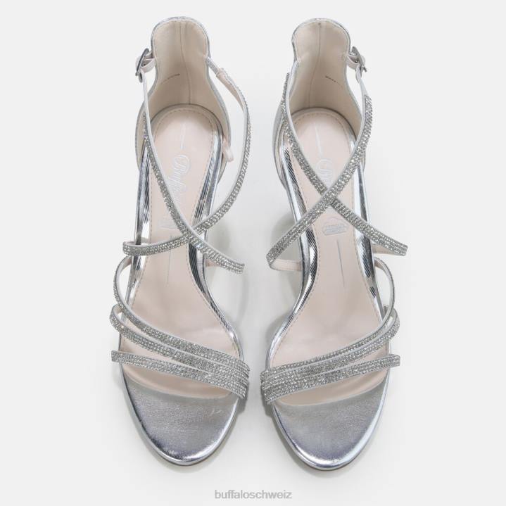 Buffalo Makai 2 Sandale vegan 846Z493 Silber|Sandalen