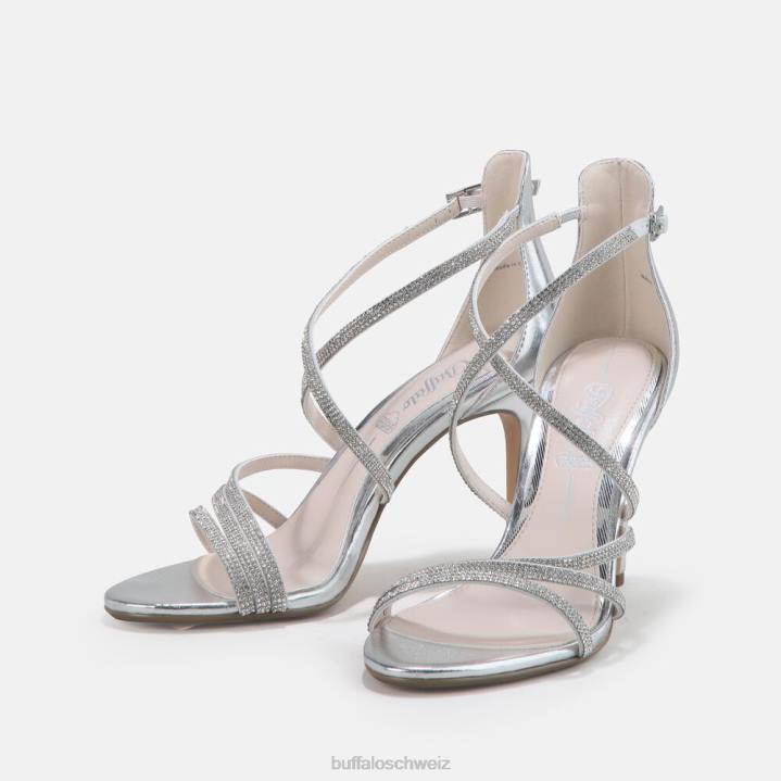 Buffalo Makai 2 Sandale vegan 846Z493 Silber|Sandalen