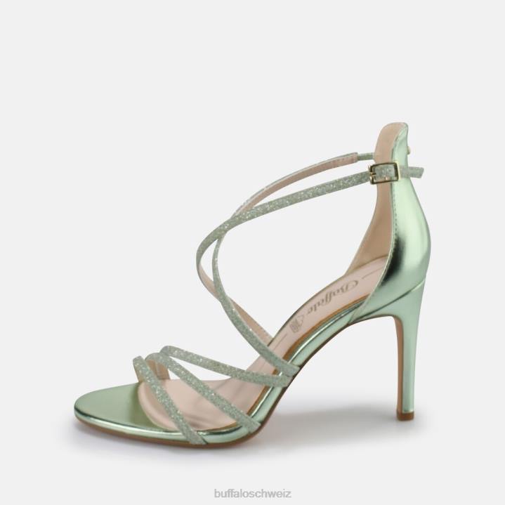 Buffalo Makai 2 Sandale vegan 846Z494 Grün|Sandalen
