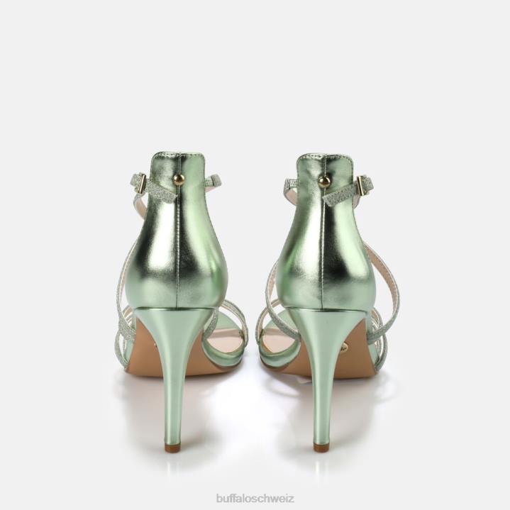 Buffalo Makai 2 Sandale vegan 846Z494 Grün|Sandalen