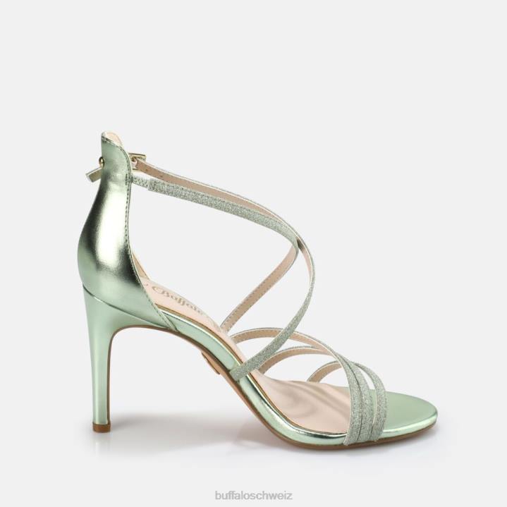 Buffalo Makai 2 Sandale vegan 846Z494 Grün|Sandalen