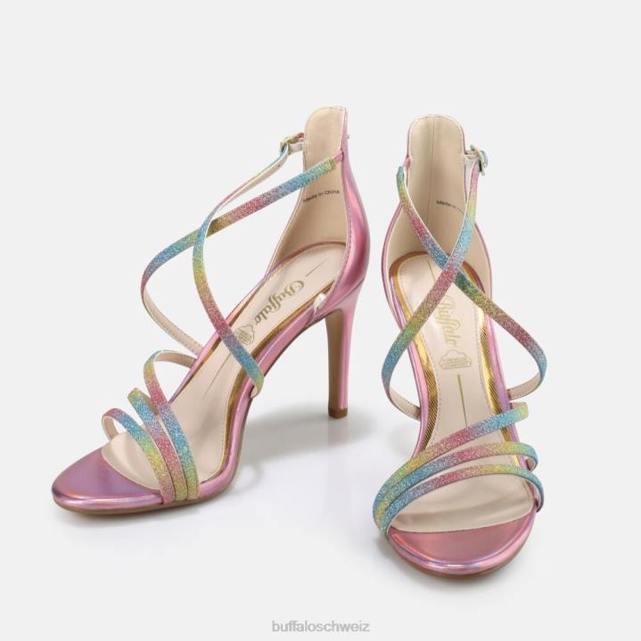 Buffalo Makai 2 Sandale vegan 846Z495 Regenbogen|Sandalen