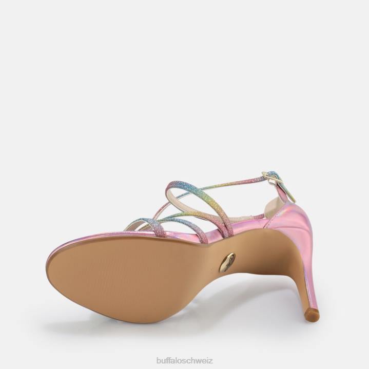 Buffalo Makai 2 Sandale vegan 846Z495 Regenbogen|Sandalen
