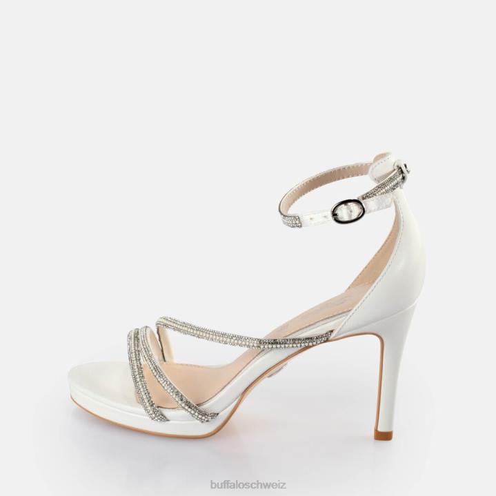 Buffalo Mary Shine-Sandalen mit Absatz 846Z569 Weiss|Sandalen