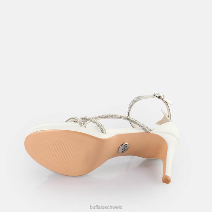 Buffalo Mary Shine-Sandalen mit Absatz 846Z569 Weiss|Sandalen