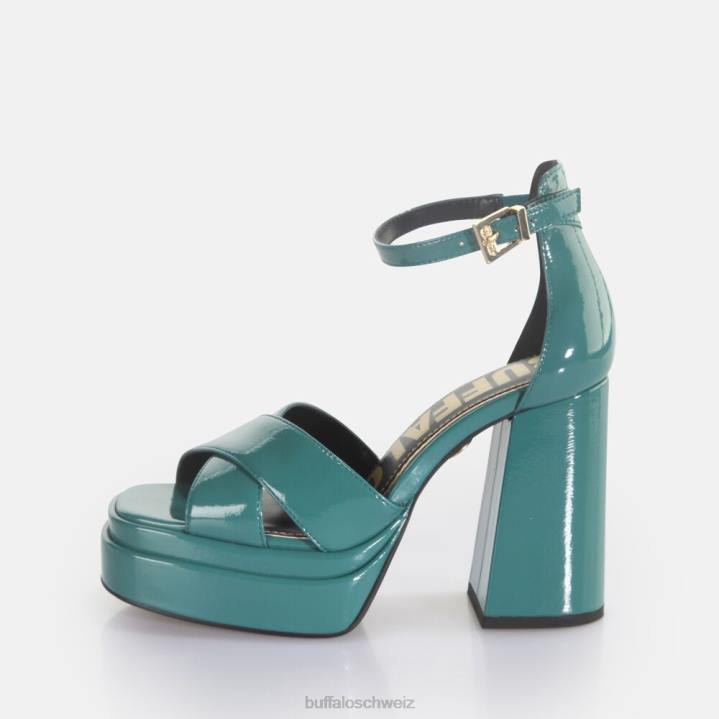 Buffalo May Cross-Sandaletten vegan 846Z455 Benzin|Sandalen