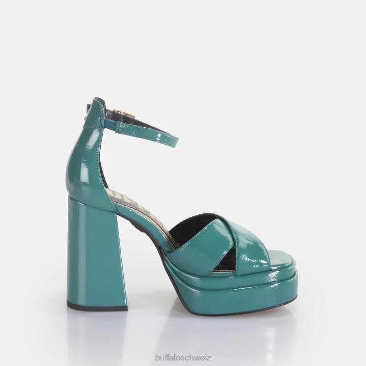 Buffalo May Cross-Sandaletten vegan 846Z455 Benzin|Sandalen