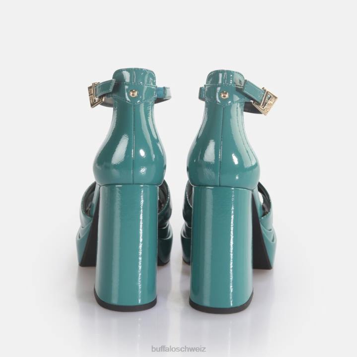 Buffalo May Cross-Sandaletten vegan 846Z455 Benzin|Sandalen