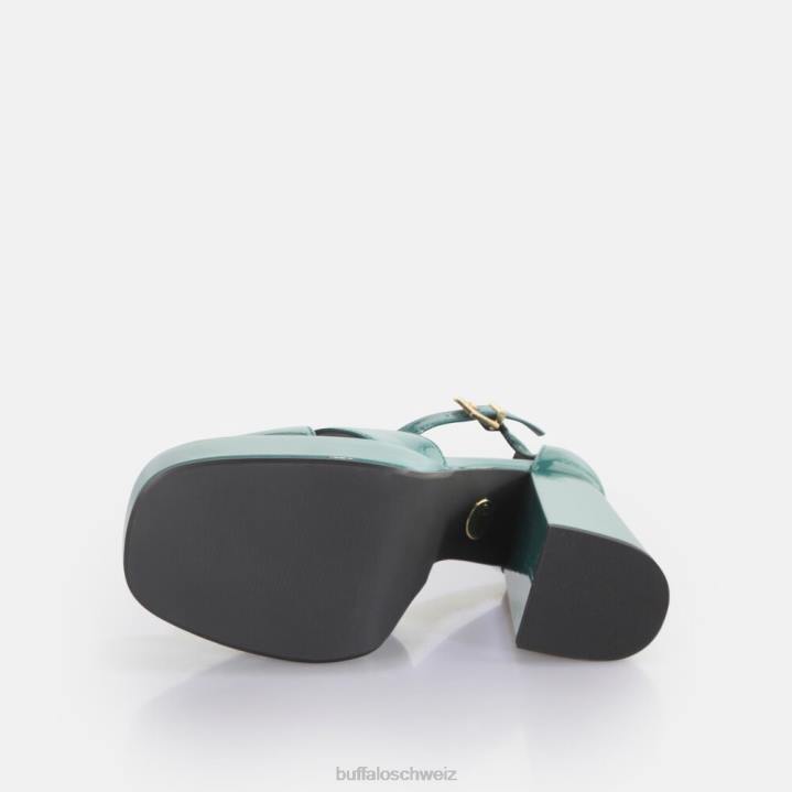 Buffalo May Cross-Sandaletten vegan 846Z455 Benzin|Sandalen