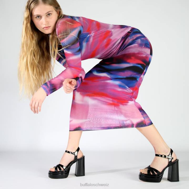 Buffalo May Donna Sandaletten vegan 846Z251 Schwarz|Sandalen