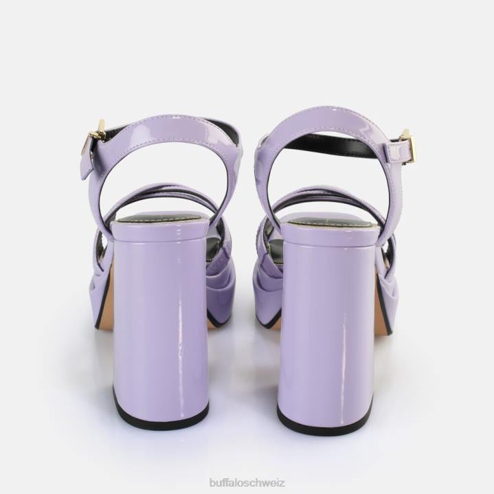 Buffalo May Donna Sandaletten vegan 846Z252 Lavendel|Sandalen
