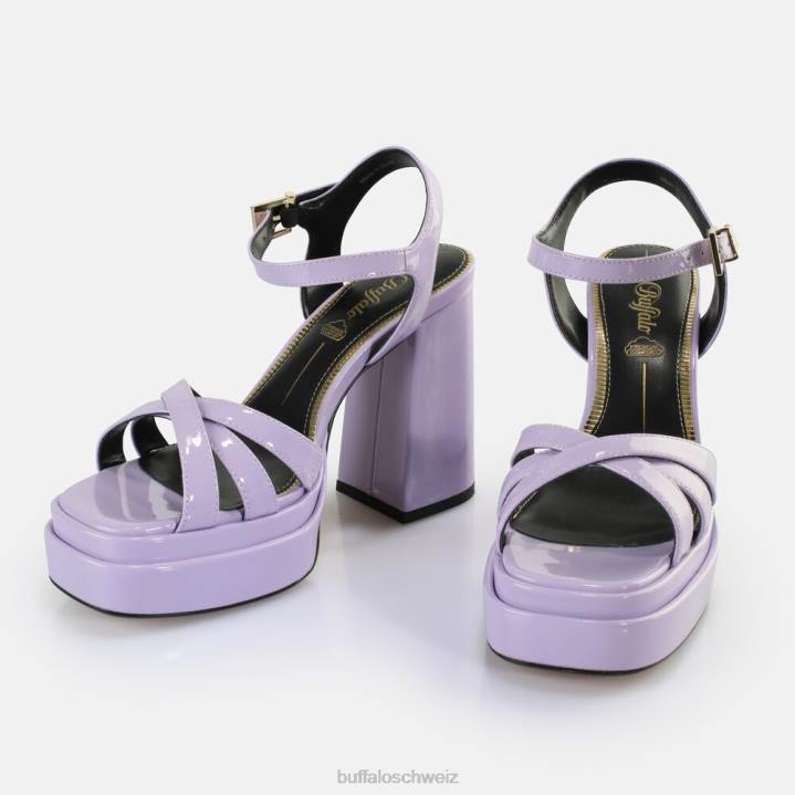 Buffalo May Donna Sandaletten vegan 846Z252 Lavendel|Sandalen