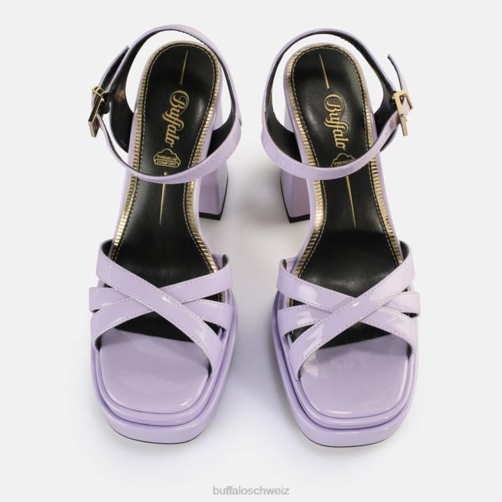 Buffalo May Donna Sandaletten vegan 846Z252 Lavendel|Sandalen