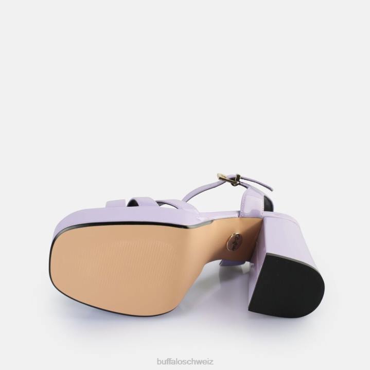 Buffalo May Donna Sandaletten vegan 846Z252 Lavendel|Sandalen