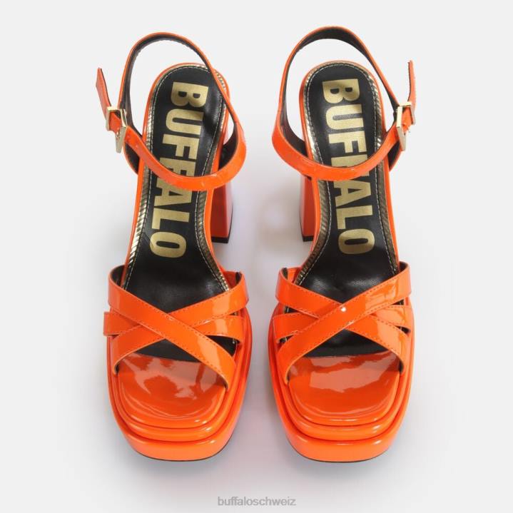 Buffalo May Donna Sandaletten vegan 846Z326 orange|Sandalen