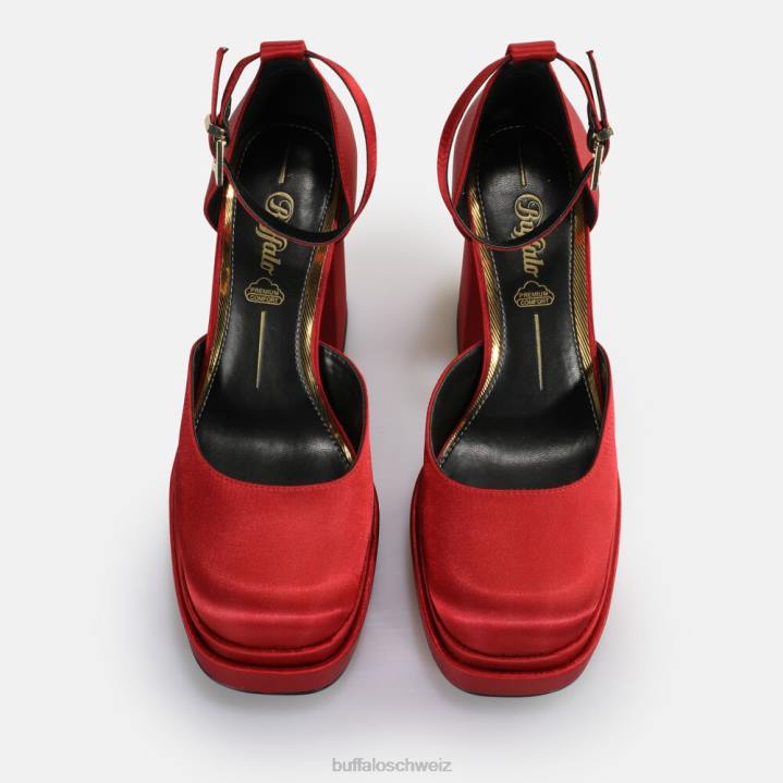 Buffalo May Dorsay Sandale vegan 846Z854 Rot|Sandalen