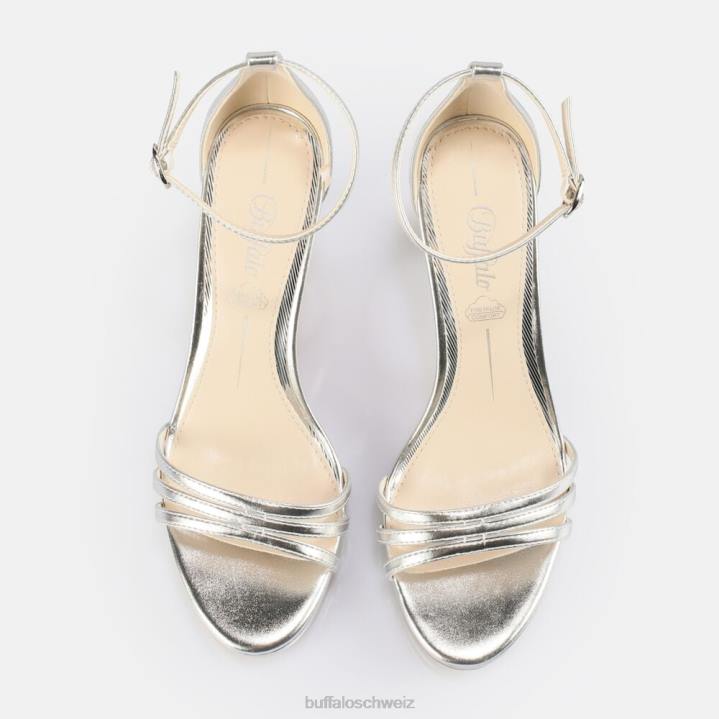 Buffalo Melissa 2 Sandale vegan 846Z214 Silber|Sandalen
