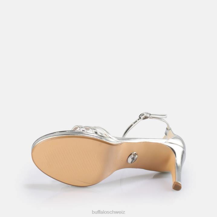 Buffalo Melissa 2 Sandale vegan 846Z214 Silber|Sandalen