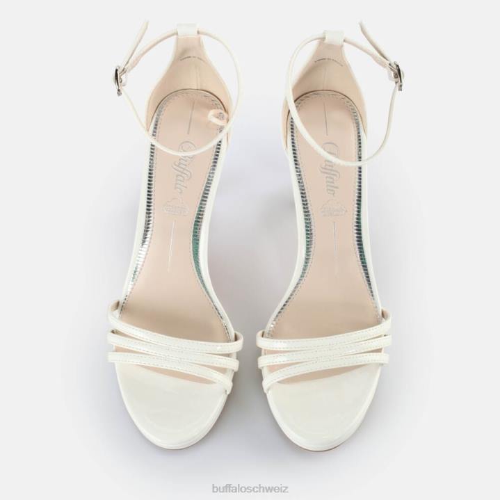 Buffalo Melissa 2 Sandaletten vegan 846Z217 Weiss|Sandalen