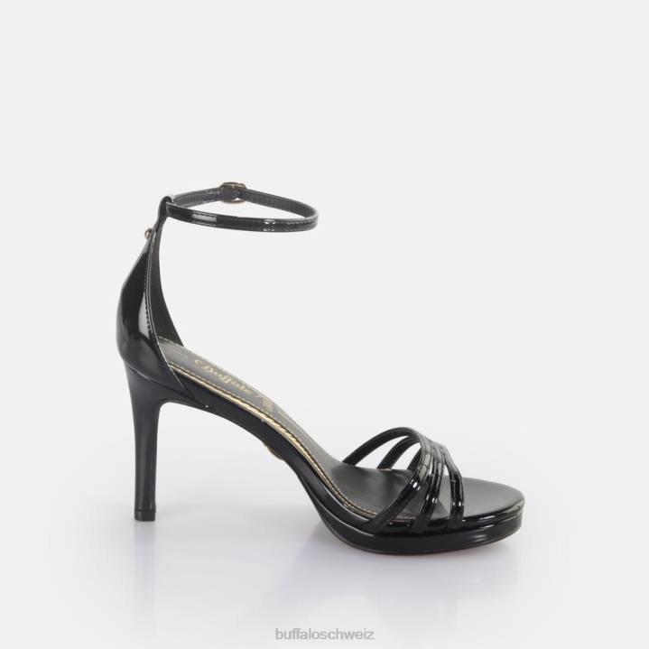 Buffalo Melissa 2 Sandaletten vegan 846Z220 Schwarz|Sandalen