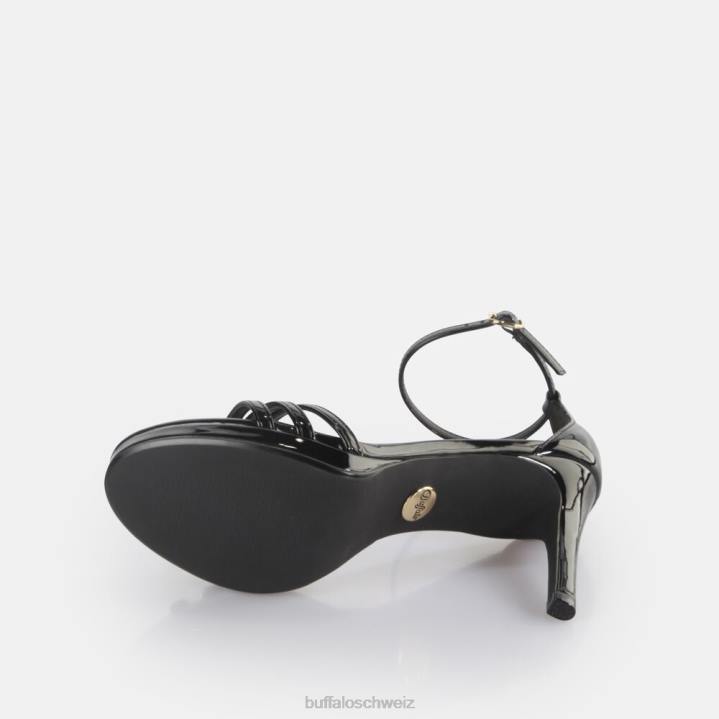 Buffalo Melissa 2 Sandaletten vegan 846Z220 Schwarz|Sandalen