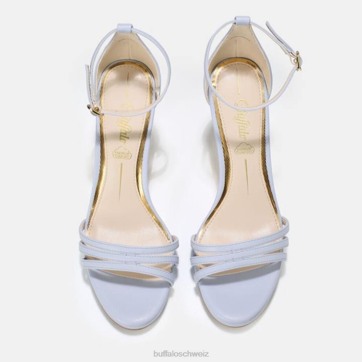 Buffalo Melissa High Heel Sandale vegan 846Z828 hellblau|Sandalen