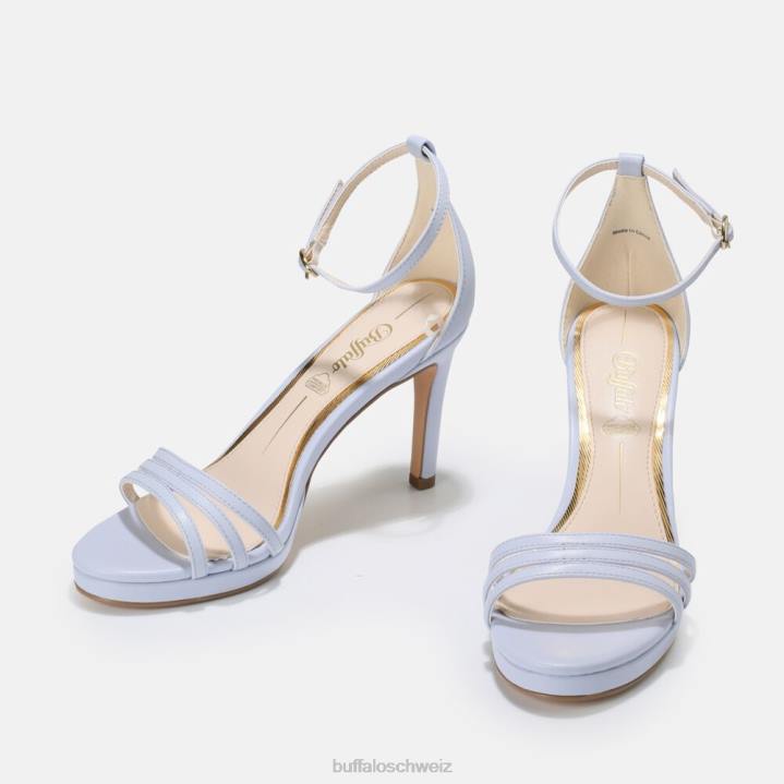 Buffalo Melissa High Heel Sandale vegan 846Z828 hellblau|Sandalen